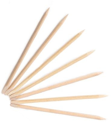 Bastoncini per Cuticole Unghie in Legno Beige 100 Pezzi Doppia | Punta Affilata e Estremità Piatta, per Manicure e Pedicure Domestica, Leggeri e Pratici