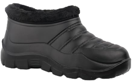 CHILLIFE Botas de Invierno para Hombre – Zapatos de EVA Impermeables con Forro, Ultraligeras, Térmicas, Hechas en Portugal (Negro, 41 EU, Sistema tallas calzado EU, Adulto, Números, mediano, 41)