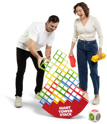 Giant Tower Stack - The Jumbo Block Balancing Game by Relatable