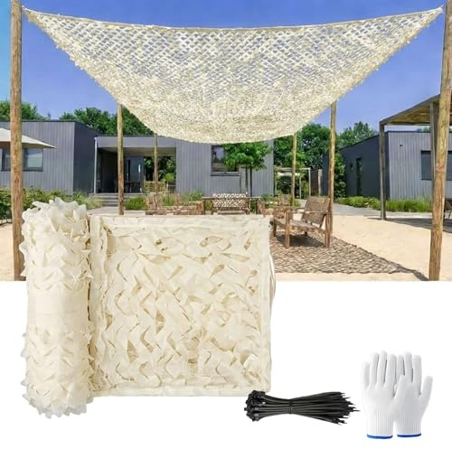 Genérico Malla De Camuflaje Militar, Red De Camuflaje Exteriores, Red De Sombra De Jardín 2m 3.0m 4.0m 5m 6m 7m 10m 11m 12m 15m Largo, Toldos Solar Militar para Cámping Caza Decoración(W9xH17m)