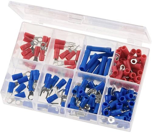 kwb Kabel-Schuh Sortiment, Set m. 150 teilen, f. Kabel-Schuh Zange, Kabel-Verbinder Satz