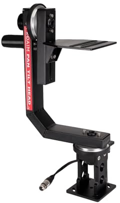 PROAIM SR 2-Achs 360° Pan-Tilt Kopf mit 12V Joystick für Jibs, 7,5 kg | CNC-Aluminiumkopf mit bürstenlosen DC-Motoren 6–51°/s, Dämpfung, 15 m Kabel, max. Höhe 66 cm (26 Zoll)