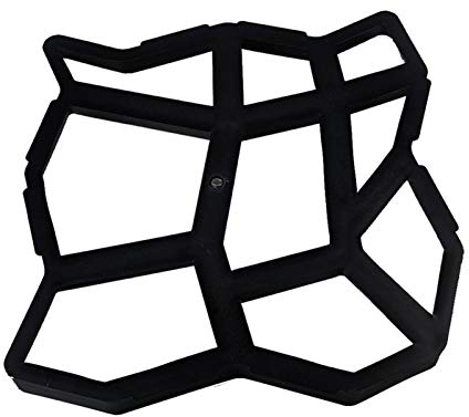 LIANYG Gehweg Schablonen Aus schwarzem Kunststoff, die DIY Pavement Mold-Hausgarten Boden Straße Beton Stepping Auffahrt Steinpfad Mold Patio-Maschine Garten Betonformen (Color : A)