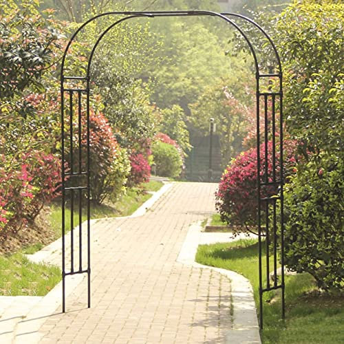 Arco Per Rose Robusto Arco Da Giardino Padiglione Arco In Ferro Traliccio Per Piante Rampicanti Con Basi Garden Decoration Wedding Lawn(W210xH240cm/83x94in)
