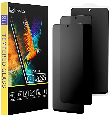 AKABEILA [3 Stück Sichtschutzfolie für iPhone 12 Pro Max 6.7 Zoll Anti-Spion Sichtschutzglas Panzerfolie Privatsphäre Displayschutzfolie