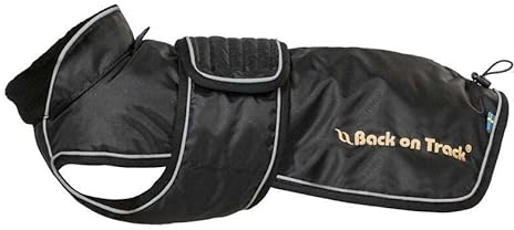 Back on Track Hundemantel Buddy für Dackel, Basset und Drever (44 cm, schwarz)