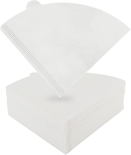 Coffee Filter Papers 140 Pcs White Compatible with Size 02 Filter Papers Compatible with Dripper Coffee Makers
