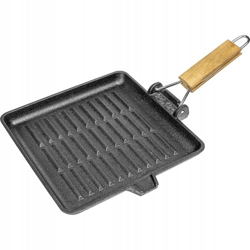 Browin Kleine Gusseisen Grillpfanne quadratisch, Square, 330521