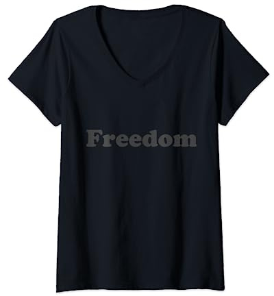 Mujer Freedom Camiseta Cuello V