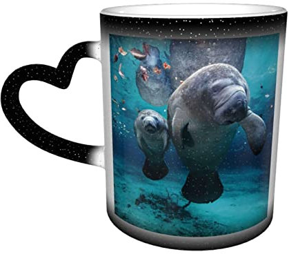 BAAROO Tazza personalizzata con stampa ravvicinata di rose, in ceramica, tazza da tè e caffè per Halloween, Natale, regali di compleanno