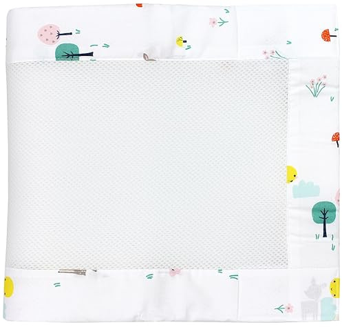 TupTam Protezione Paracolpi per Lettino Nido per Neonati Traspirazione Air Mesh 2 Pack, Renna, ca.128 x 30 cm (per Lettino 140x70)