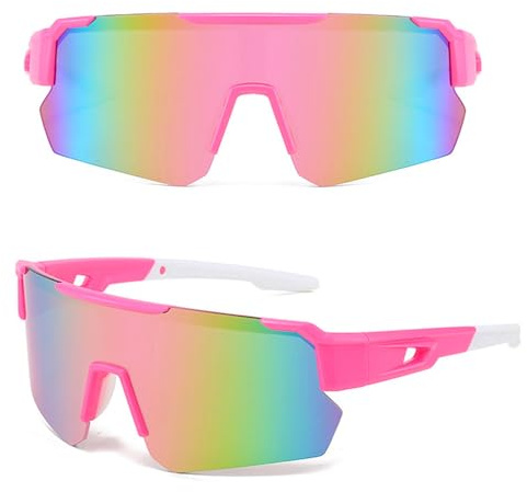 MUSELK Lunettes de soleil de sport pour homme et femme - Lunettes de soleil polarisées pour activités de plein air, VTT, vélo de route, cyclisme, ski, lunettes de soleil avec UV400