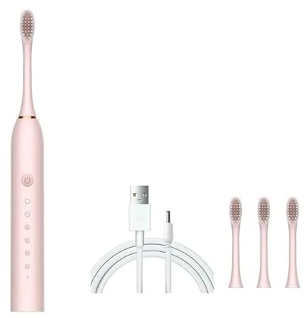 Spazzolino da denti elettrico sonico X-3 ricaricabile USB per adulti, 6 modalità