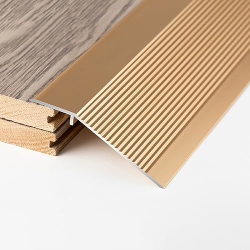 Raouoae Übergangsprofil Höhenausgleich Für Vinyl Und Fliesen 90cm*3 Aluminiumprofil Für Perfekte Passform Abschlussprofil Höhenausgleich 1-4cm(Option 3)