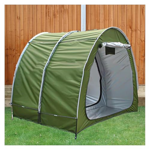 2 PCS Bike Storage Can Be Spliced Small Shed Outdoor Storage with 210D Oxford Fabric PU4000 Waterproof Electric Bike Cover Waterproof Outdoor,Green