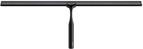 cocofy Duschabzieher schwarz matt breit XXL 45 cm | NUR Duschabzieher ohne Zubehör | Flitsche Dusche Duschwandabzieher Duschkabinenabzieher Dusch Abzieher