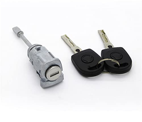 MEXWLOP Linker Ringt-Fahrertür-Schließzylinder, for Seat, Cordoba Ibiza III 6L3837167B 6L3837168B mit SCHLÜSSEL 2002-2008 Schließsystem für Fahrzeugtüren(LEFT2 x Key)