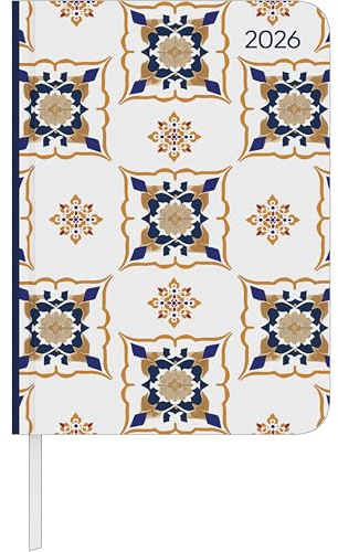 Alpha Edition - Daily Journal Oriental 2026 – Taschenkalender 11×15 cm mit 352 Seiten & Tagesansicht, 4-sprachigem Kalendarium, edler Elefanten-Planer mit To-Do-Liste