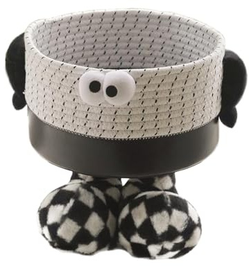 papahug Aufbewahrungskorb Lustig für Wohnzimmerdekoration, Spielzeugkörbe, geflochtener Baumwollseil- Woven Korb Kinder Baby, Hundespielzeug-Organizer, Wäschekorb für Kinderzimmer und Waschküche