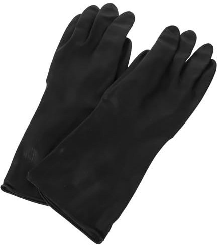 GOOZHI Gants en caoutchouc pour le ménage, Lot de 5 paires de gants de cuisine antidérapants et réutilisables for le nettoyage de la vaisselle