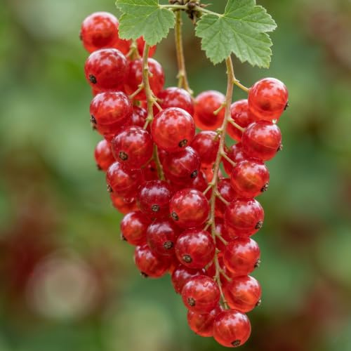 Rote Johannisbeere Kollektion - 3 Pflanzen | Winterhart & Mehrjährig, Echte Fruchtsträucher aus Holland, keine Samen, keine Zwiebeln, nicht künstlich