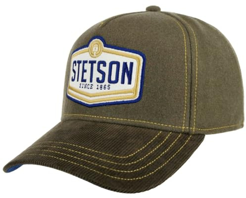 Stetson Wordmark Patch Stoffcap Cordschirm Herren Sommer Winter