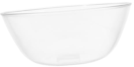 DECORNIJIA Vintage Glass Mixing Bowls Clear Heavy-Duty Containers for Kitchen Prep Salad Egg Beating Multipurpose Decorative Holders for Family Meals and Giving