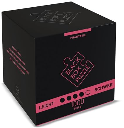 Black Box Puzzle 1000 Teile - Blackbox Puzzel mit Überraschungs-Motiv ohne Vorlage, schweres Puzzle Erwachsene anspruchsvoll, Puzzle-Box Fantasie (2025)