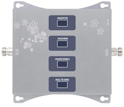 Ripetitore Di Segnale A Quattro Bande 2G 3G 4G LTE 800/900/1800/2100 MHz Amplificatore Cellulare Mobile Telefonico Band20/8/1/3 GSM DC Facile Ampia Compatibilità