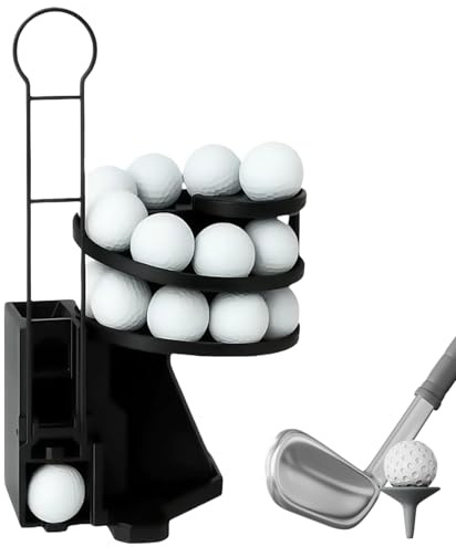 Bolldispenser | Range Reload Golf Ball Launcher Pro | Automatisk T-up-maskin för inomhus utomhus golfträning, för Golflover, lätt att installera