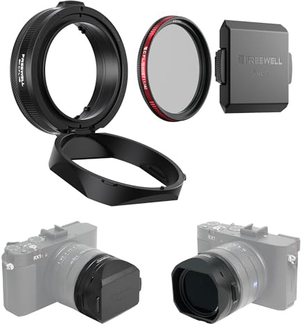 Freewell The Real Gegenlichtblende - CPL/Nebelfilter, für Sony RX1R III | Flipable, Touchless Bedienung (Schwarz)