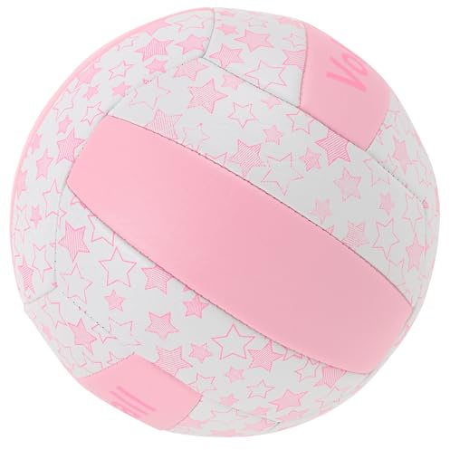 Parliky Pallavolo Indoor Soft Taglia 5 Pallone da Allenamento Morbido e Durevole per Esami e Partite Studenti Design Visibile Rosa
