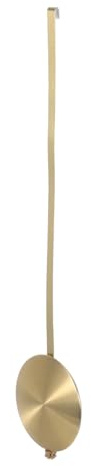 NUOBESTY Metallpendel Ersatz für Wanduhren mit Quarzwerk Geräuscharm 30cm Goldfarben Pendeluhr Ersatzteil für Uhrwerk Reparatur und Dekoration im Innenbereich