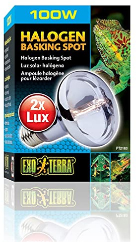 Exo Terra Halogen Basking Spot, Breitspektrum Tageslichtlampe, 100W, Fassung E27