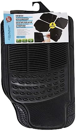 All Ride Autoteppiche Universal - 4er Set - 65 x 41 cm/ 40 x 41 cm - Schwarz