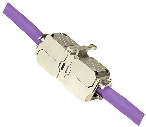 odedo RJ45 Kabelverbinder CAT6A/CAT7 STP werkzeugfrei für Verlegekabel | Werkzeugfreier STP-Kabelverbinder für CAT6A- und CAT7-Patch- und Verlegekabel, passend für AWG22–26