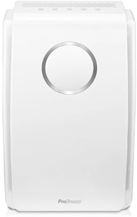 Pro Breeze Ultra-Powerful Air Purifier for Home (Large Rooms) with True HEPA Filter - Removes 99.97% of Pollen, Hay Fever Allergy, Smoke, Dust with 4H Timer & Negative Ion Generator