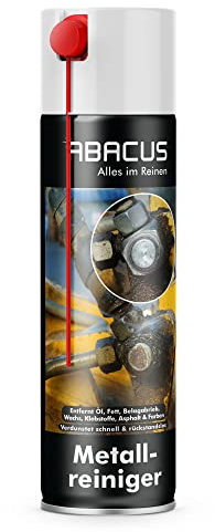 ABACUS® Metallreiniger, Metallentfetter, Bremsenreiniger, Teilereiniger, Autoteilereiniger, Werkstattreiniger, Motor-Teilereiniger, Bremsenreiniger Spray – Metallreiniger 400 ml (3150)