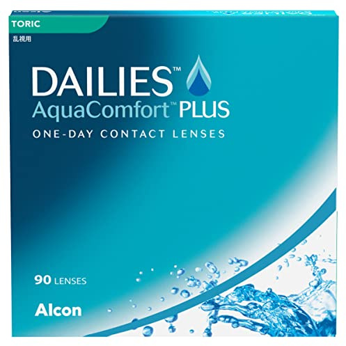 Dailies AquaComfort Plus Toric | 90 Stk | CYL -1.75 | ACHSE 180 | -0.50 dpt | Weiche Tageslinsen für Astigmatismus. Konstantes und klares Sehen und stabiler Tränenfilm. Mit BC 8.8 mm und DIA 14.4 mm