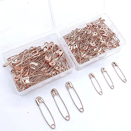 NC 28mm/38mm Rose Gold Safety Pins Clothing Tag Pins Large Small Safety Pins for Home Office, Sewing Craft Cloths Jewelry Making DIY Safety Pins Brooch Jewelry Accessory