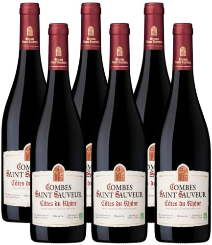 COMBES SAINT SAUVEUR - Vino tinto - DOP Côtes du Rhône - Terra Vitis - 6 botellas x 75 cl
