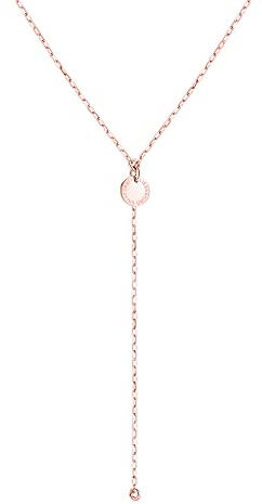 LIEBESKIND Berlin Y-Kette aus 375/000 Gold, rosé vergoldet LJ-0945-N-68