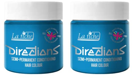La Riche Directions Semipermanente Haarfarbe 100 ml Dose 2er-Pack (Pastel Blue)