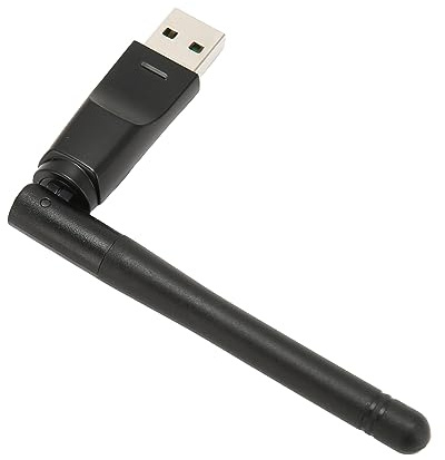 Vikye Adaptador WiFi USB MT7601, Adaptador de Red Inalámbrico de 150Mbps con Antena Integrada de Alta Ganancia para Computadora Portátil de Escritorio con Windows