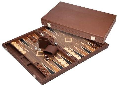 Philos 1736 - Backgammon Polyegos, groß, Kunstleder