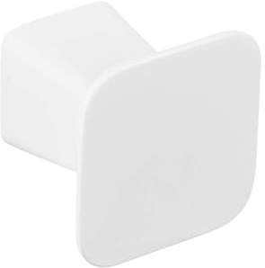Gedotec Design Möbelknöpfe | Schubladenknöpfe aus Metall | 1 Stück Möbelknauf | PRISM | Quadratischer Knauf für Schrank Kommodenknöpfe Schrankknöpfe | Weiß matt Türknopf 32 mm x 32 mm