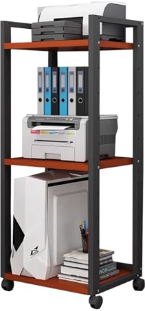 CHZDPP Studio-Lautsprecherständer Hoher Audio-Rack-Schrank Für Draußen Mit Rädern, Ecke 3-Tiers Große Kapazität Media Storage Ständer, Unterhaltung Stereo Komponenten Rack/Gaming Regal(Size:Style B)