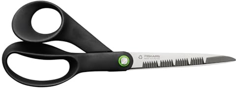 Fiskars ReNew Gartenschere, Länge: 21 cm, Recycelter Edelstahl/Recycelter Kunststoff, Functional Form, Schwarz, 1074544