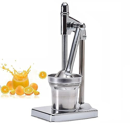 CHANGLKJ Exprimidor Manual, Exprimidor Manual De Naranjas con Base Engrosada De Acero Inoxidable, Alto Rendimiento De Jugo, Conserva Todo El Sabor Y La Nutrición Originales, para UVA, Limón, Lima