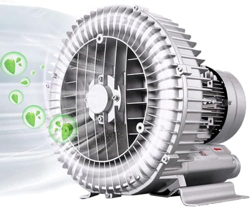 Souffleur Régénératif pour Anneau Vortex Haute Pression Aquariums/Poissonnières/Aquaculture/Pompe à Vide Industrielle - Électricité Triphasée